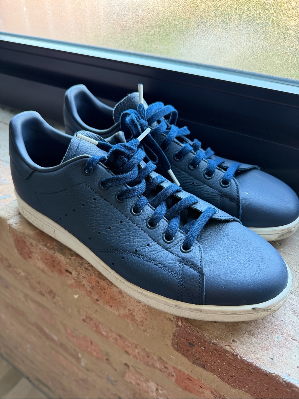 Stan Smith Navy Leather Sneakers